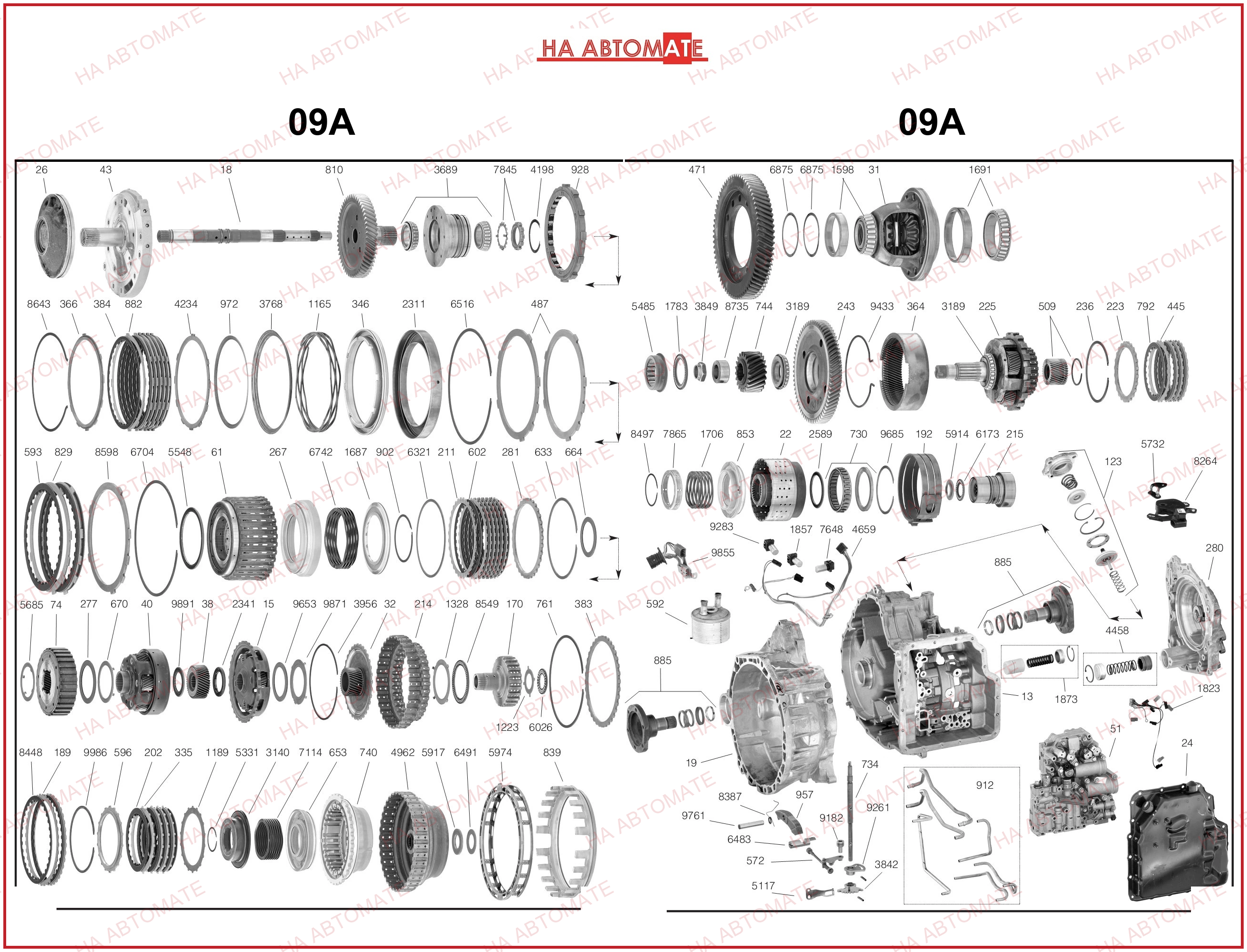 Схема RE5F01A, JF506E,09A, 5F31J, JA5AEL 1