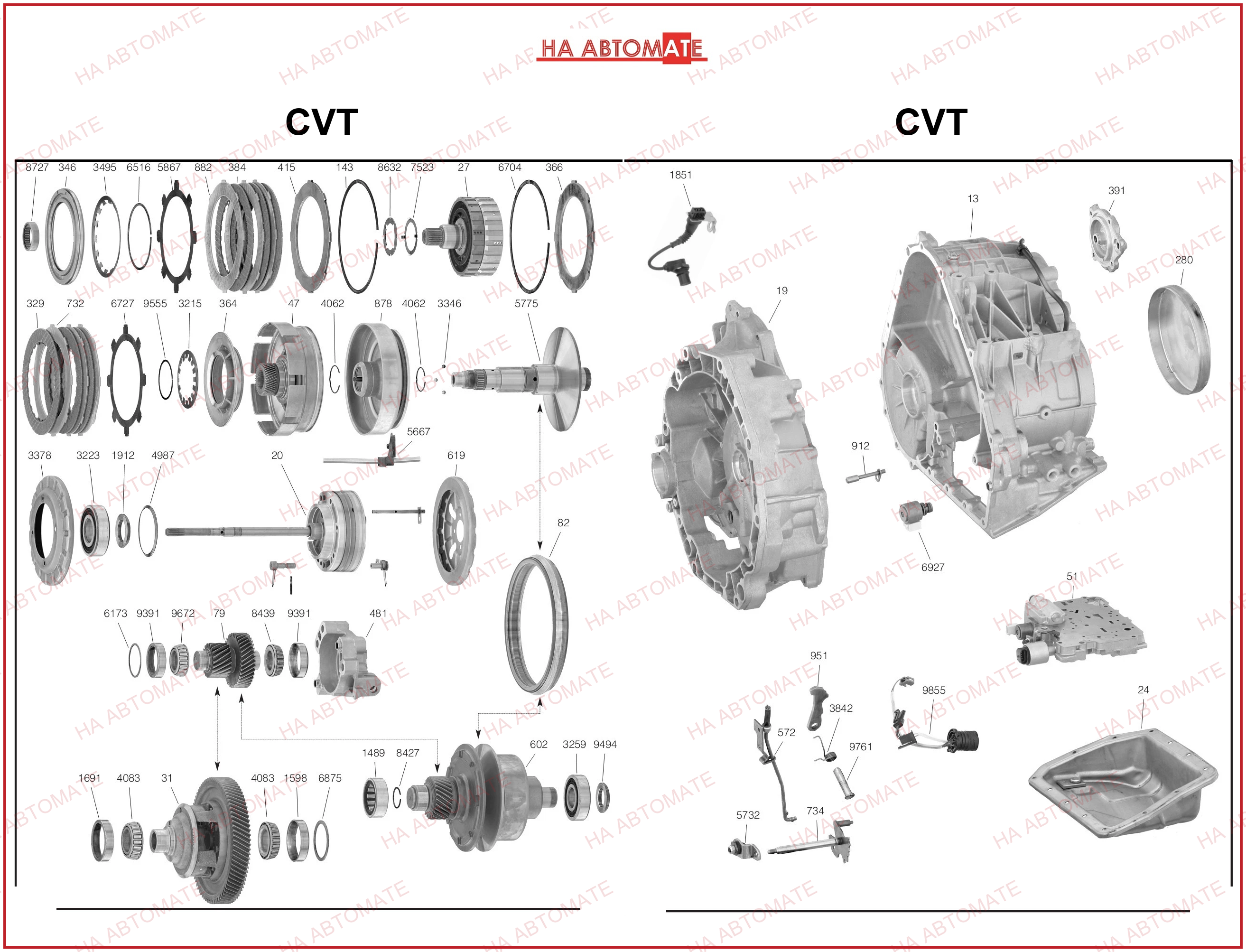 Схема CVT-VT20E, CVT-VT25E 1